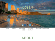 Tablet Screenshot of kaiaconsult.com